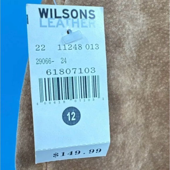 Women's Wilson's Leather Suede Tan Y2K Flare Pants (12) - NWT - Inseam 34” - Picture 6 of 6